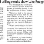 Breaker says gold drilling results show Lake Roe growth & potential