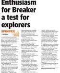 Enthusiasm for Breaker a test for explorers